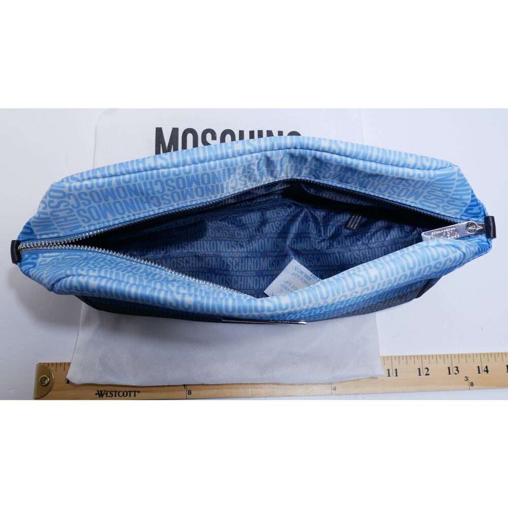 New Large Moschino Fragrances Set Blue Weekend Travel Gym Tote Cosmetics Pouch - Picture 11 of 15